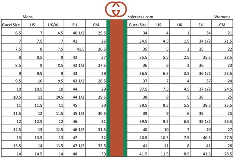 gucci size chart clothes|gucci shoe size to us.